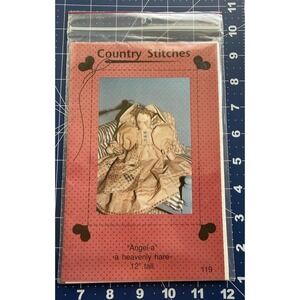 12" Angel Doll 119 Heavenly Hare Craft Pattern Country Stitches Rabbit Quilt